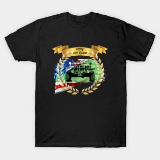 US Flag mountain 4x4 lifestyle T-Shirt